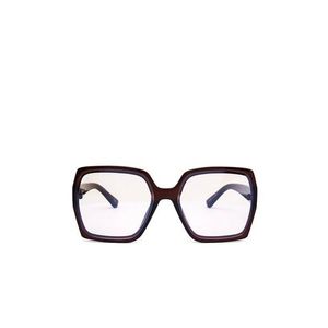 Jeepers Peepers Chunky Square In Brown With Blue Light Sunglasses - UNI vyobraziť