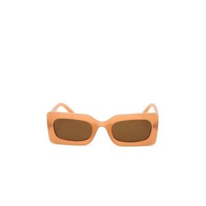 Jeepers Peepers Rectangle Chunky Style In Peach Sunglasses - UNI vyobraziť