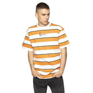 Karl Kani T-shirt Small Signature Stripe Tee orange - S vyobraziť