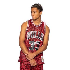 Mitchell & Ness Chicago Bulls #33 Scottie Pippen red NBA Wild Life Swingman Jersey - XL vyobraziť