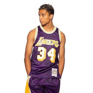 Mitchell & Ness Los Angeles Lakers #34 Shaquille O'Neal purple NBA Wild Life Swingman Jersey - M vyobraziť