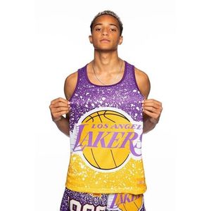 Mitchell & Ness tank top Los Angeles Lakers Jumbotron Sublimated Tank light gold - XL vyobraziť