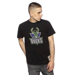 T-shirt Mitchell & Ness Milwaukee Bucks black Worn Logo/Wormark Tee - M vyobraziť