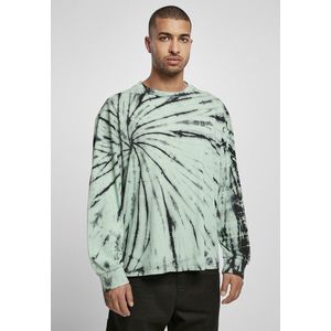 Urban Classics Boxy Tye Dye LS black/ghostgreen - 5XL vyobraziť