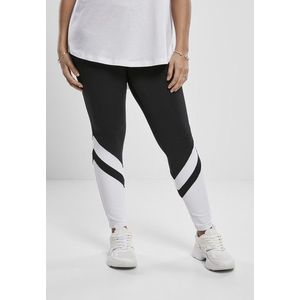 Urban Classics Ladies Arrow High Waist Leggings black/white - 3XL vyobraziť