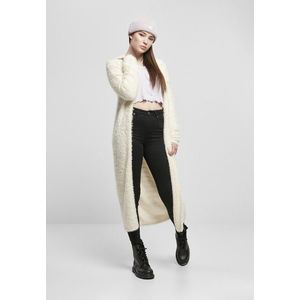 Urban Classics Ladies Hooded Feather Cardigan whitesand - S vyobraziť