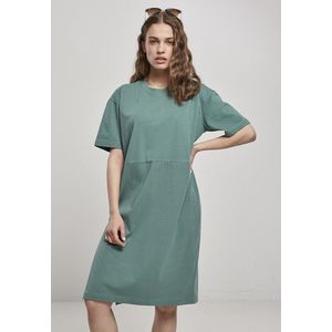 Urban Classics Ladies Organic Oversized Slit Tee Dress paleleaf - S vyobraziť