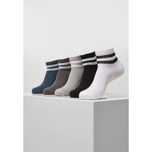 Urban Classics Sporty Half Cuff Logo Socks 5-Pack multicolor - 39–42 vyobraziť