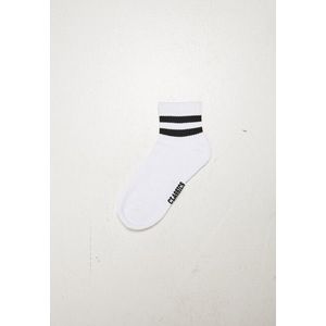 Urban Classics Sporty Half Cuff Logo Socks 5-Pack white - 39–42 vyobraziť