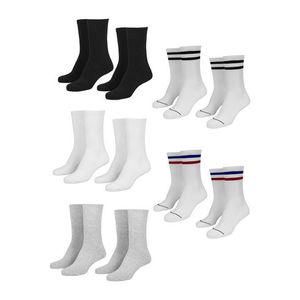 Urban Classics Sporty Socks 10-Pack blk/wht/gry+wht/nvy/rd+wht/blk - 35–38 vyobraziť