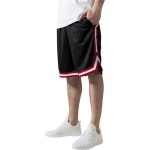 Urban Classics Stripes Mesh Shorts blkredwht - XL vyobraziť