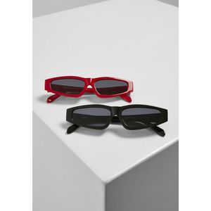 Urban Classics Sunglasses Lefkada 2-Pack black/black+red/black - UNI vyobraziť