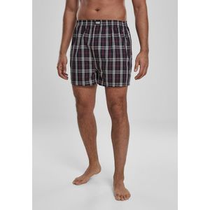Urban Classics Woven Plaid Boxer Shorts 2-Pack red/navy - XL vyobraziť