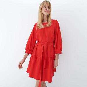 Mohito - Šaty s volánom - Červená vyobraziť