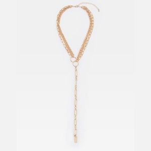 Mohito - Dlhý náhrdelník s retiazkami - Zlatá vyobraziť