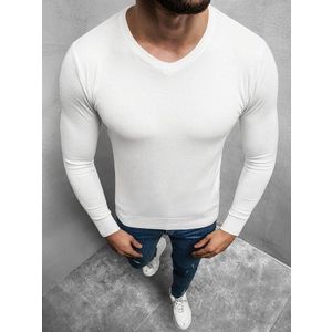Biely jednoduchý sveter TMK/YY03/2Z vyobraziť