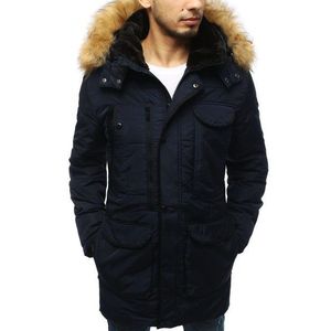 Moderná zimná bunda v granátovej farbe vyobraziť