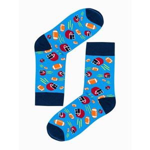 Svetlo-modré pánske ponožky Ragby U193 vyobraziť