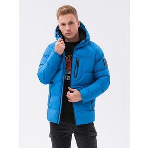 Modrá zimná bunda C502 vyobraziť
