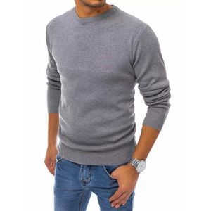 Šedý jednoduchý sveter vyobraziť