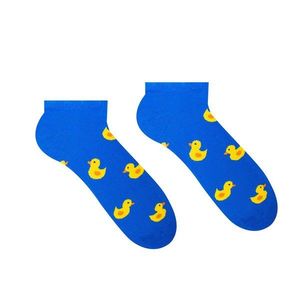 Pánske modré členkové ponožky Kačička vyobraziť