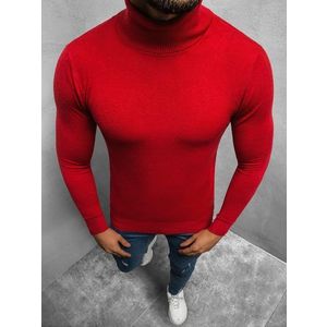Nádherný rolákový sveter v tmavo-červenej farbe TMK/YY02/6Z vyobraziť