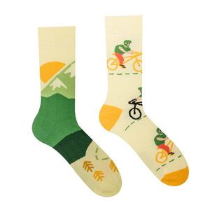 Veselé pánske ponožky Cyklista vyobraziť
