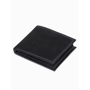 Horizontálna čierna kožená peňaženka A416 vyobraziť