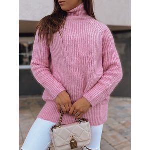 Štýlový dámsky sveter Melissa v ružovej farbe vyobraziť