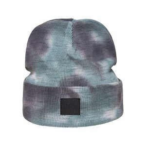 Zimná čiapka Urban Classics Tie Dye grey/teal vyobraziť