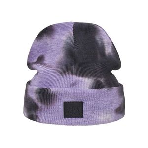 Zimná čiapka Urban Classics Tie Dye violet/darkgrey vyobraziť