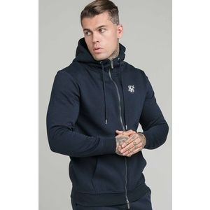 Pánska mikina SikSilk Zip Through Funnel tmavomodrá Veľkosť: L vyobraziť