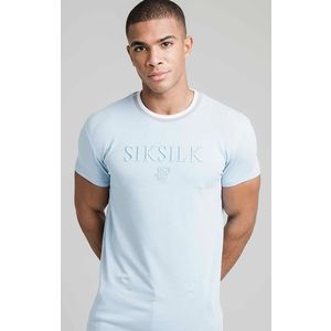 Pánske tričko SikSilk S/S Rib Collar Gym Veľkosť: L vyobraziť