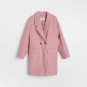 Reserved - Dvojradový kabát - Ružová vyobraziť
