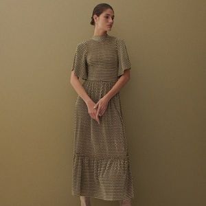 Reserved - Plisované úpletové šaty - Viacfarebná vyobraziť