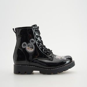 Reserved - Členkové topánky s aplikáciou Mickey Mouse - Čierna vyobraziť