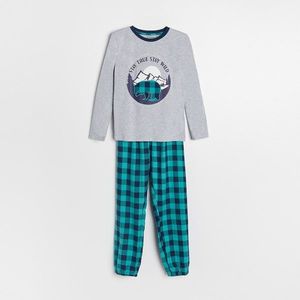 Reserved - Dvojdielne pyžamo s motívom medveďa - Tmavomodrá vyobraziť