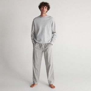Reserved - Kárované pyžamové nohavice - Svetlošedá vyobraziť