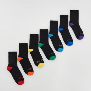 Reserved - 7 párov ponožiek - Čierna vyobraziť