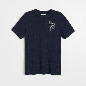 Reserved - Tričko s potlačou s motívom lamy - Tmavomodrá vyobraziť