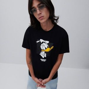 Reserved - Tričko s motívom Donald Duck - Čierna vyobraziť