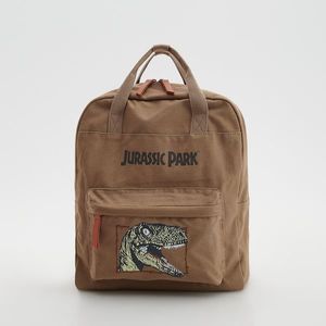 Reserved - Plátenný ruksak Jurassic Park - Béžová vyobraziť