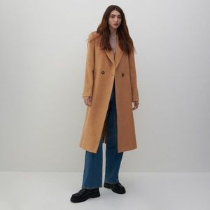 Reserved - Vlnený kabát - Béžová vyobraziť