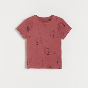 Reserved - Bavlnené tričko s potlačou - Purpurová vyobraziť
