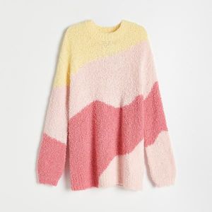Reserved - Žakárový sveter s prímesou vlny - Viacfarebná vyobraziť
