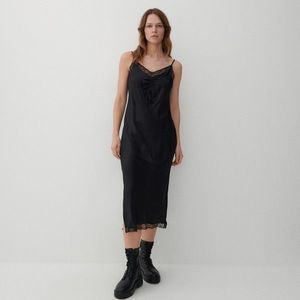 Reserved - Bielizňové šaty - Čierna vyobraziť