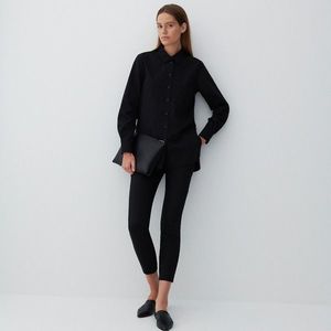Reserved - Kárované chino nohavice - Čierna vyobraziť