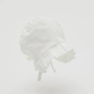 Reserved - Bavlnený čepiec s viazaním - Biela vyobraziť