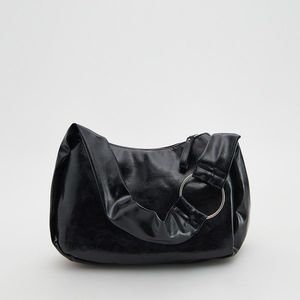 Reserved - Mäkká kabelka - Čierna vyobraziť