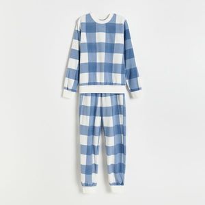 Reserved - Kárované pyžamo - Krémová vyobraziť